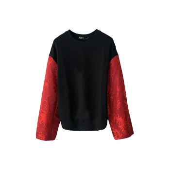 JK&JS Sweatshirt Women's Black Red