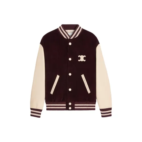 CELINE Loose Teddy Jacket In Triomphe Siksilk