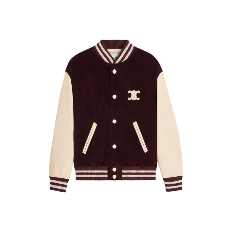 CELINE Loose Teddy Jacket In Triomphe Corduroy-0