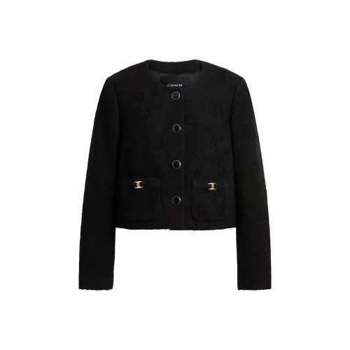 COACH SS25 Jackets & Coats Women's Black