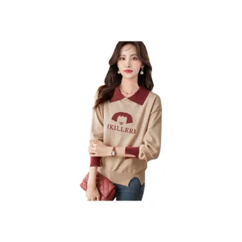 Love Elaine Knitwear Loose Fit Women's Apricot