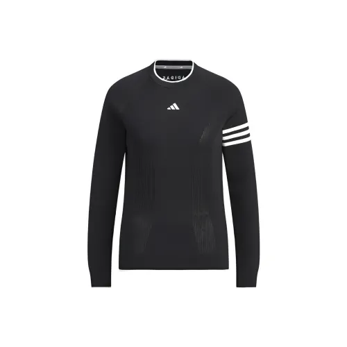 Adidas Long Sleeve Pullover Sweater Knitwear Women's Black