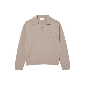 LACOSTE Cashmere Sweater Women's Light Brown