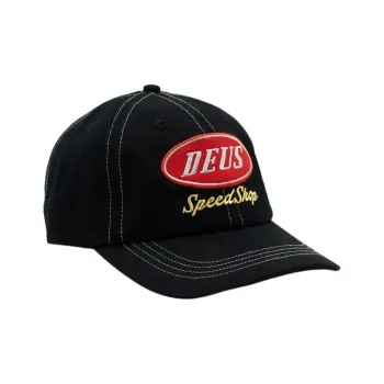 Deus Ex Machina Cotton Twill Baseball Caps Unisex Black