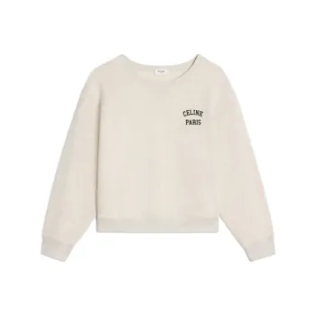 CELINE Paris Loose Sweatshirt In Cotton Fleece