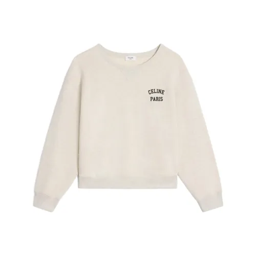 CELINE Paris Loose Sweatshirt In Cotton Fleece