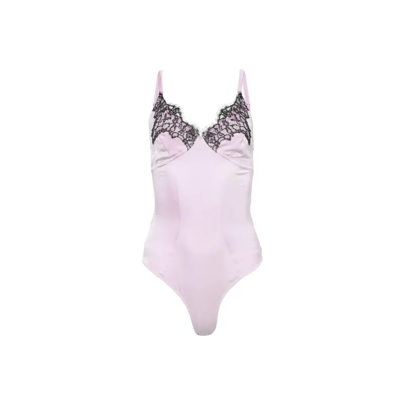 Fleur Du Mal Iris Lace Bodysuit-0