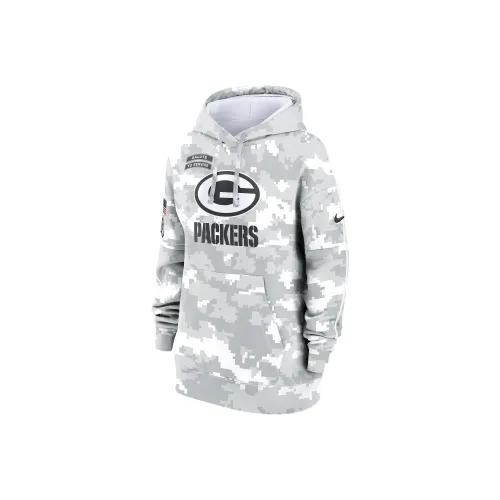 Nike Green Bay Packers Salute To Service Primary Edge Club Women's Nike Nfl Pullover Hoodie