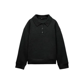 ZARA Sweatshirt Women's Mud Gray