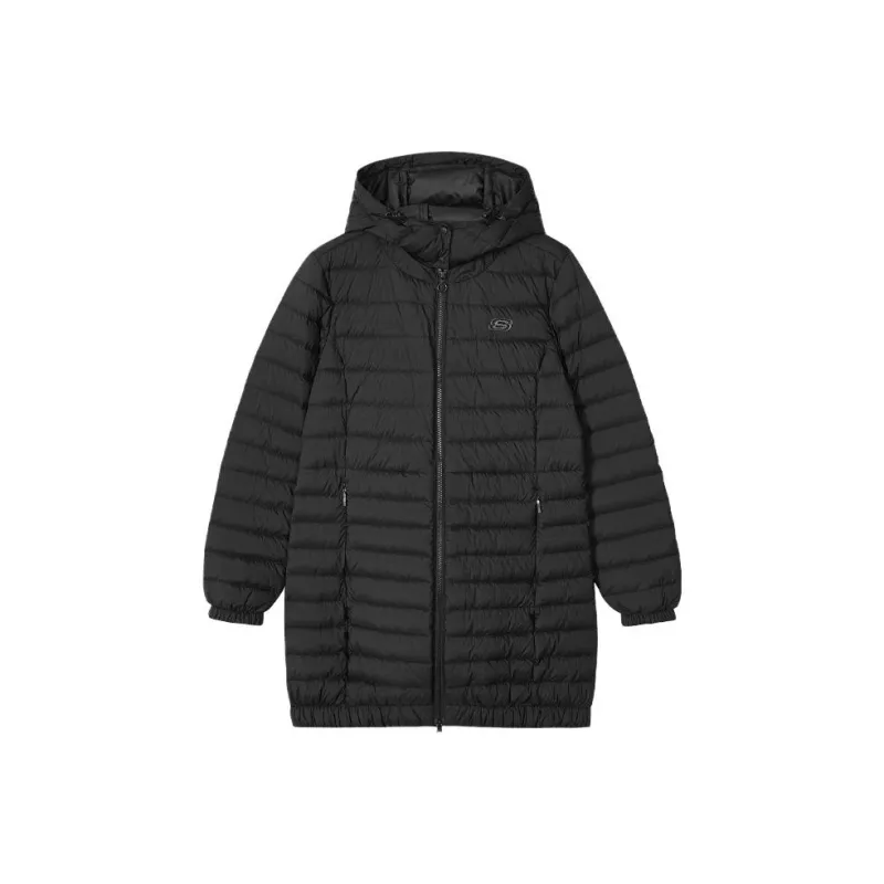Skechers Colorful Down Jackets Women's Carbon Black/0018-0