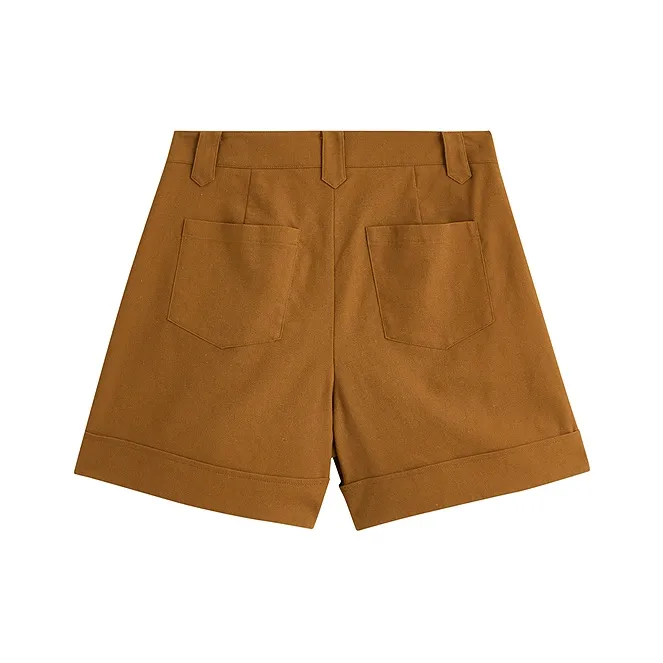 Inman Casual Shorts Women's Coffee-1