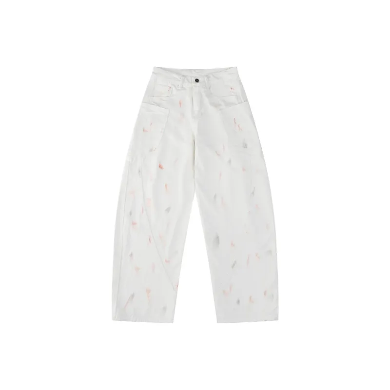 AFISHSTAY Curved Knife Jeans Unisex White-0
