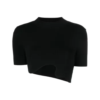 Christopher Esber Maparadita Asymmetric Ribbed Top