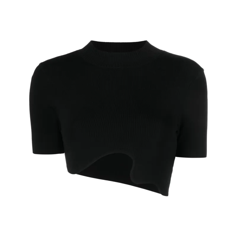 Christopher Esber Maparadita Asymmetric Ribbed Top-0