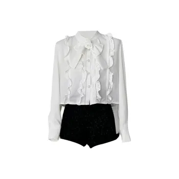 KKX Chiffon Shirts Women's White