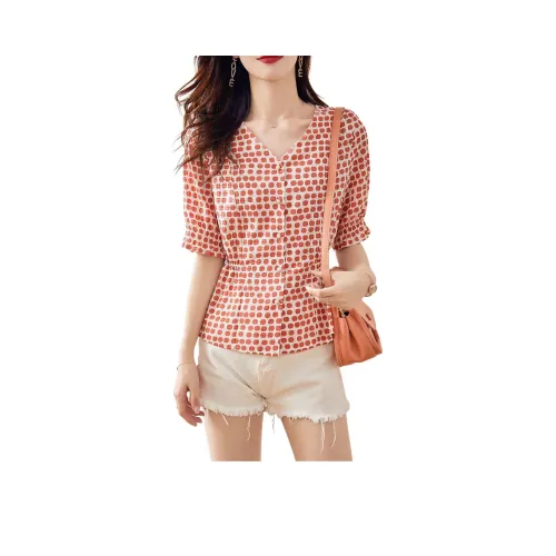 Still Quiet Shirt Women's Orange Pink/Multicolor