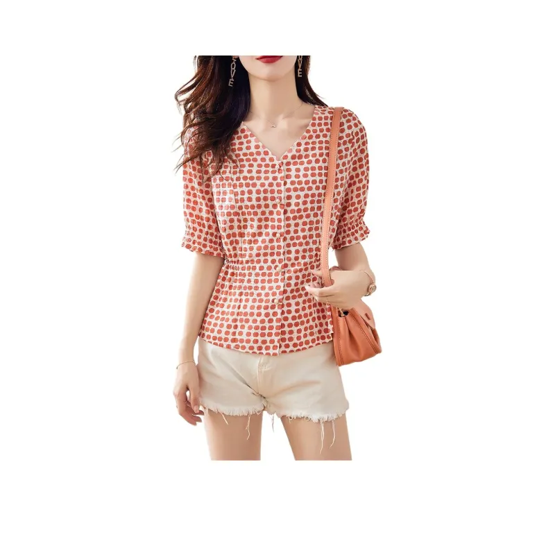 Still Quiet Shirt Women's Orange Pink/Multicolor-0