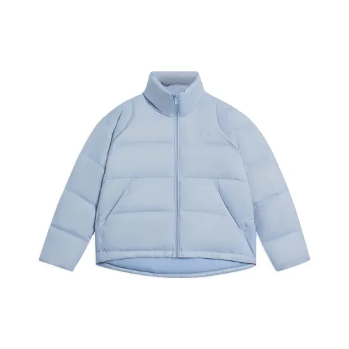 LINING Fitness Series Down Jackets Women's Soft Gray Blue