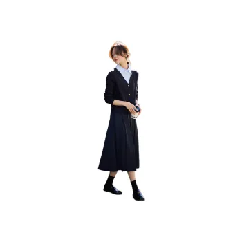 Mo Han Yi Mei Knitwear Women's Navy Blue