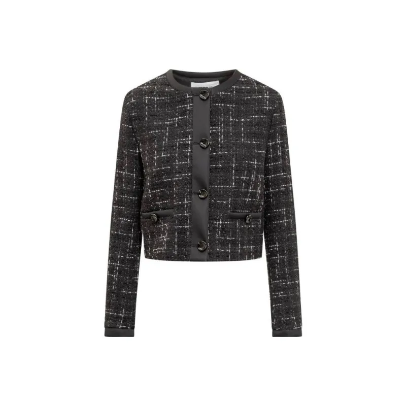 MSGM Button up Tweed Jumpsuit-0
