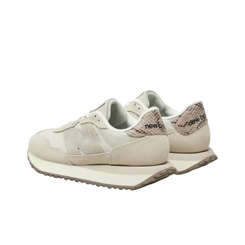 New Balance NB 237 Anti Slip Wear Resistant Low Top Casual Shoes Women's Beige-3