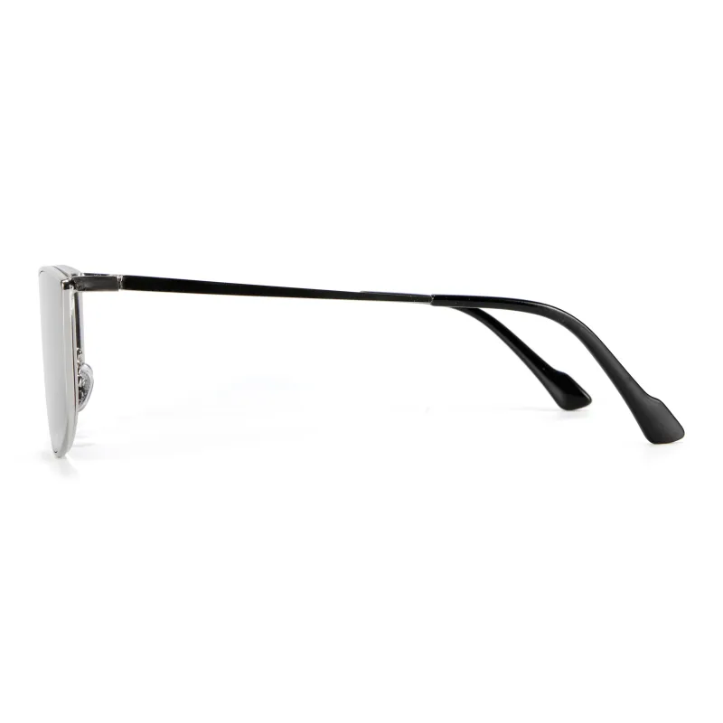 PLASTIC BRAIN Metal Irregular Shape Sunglasses Unisex-3