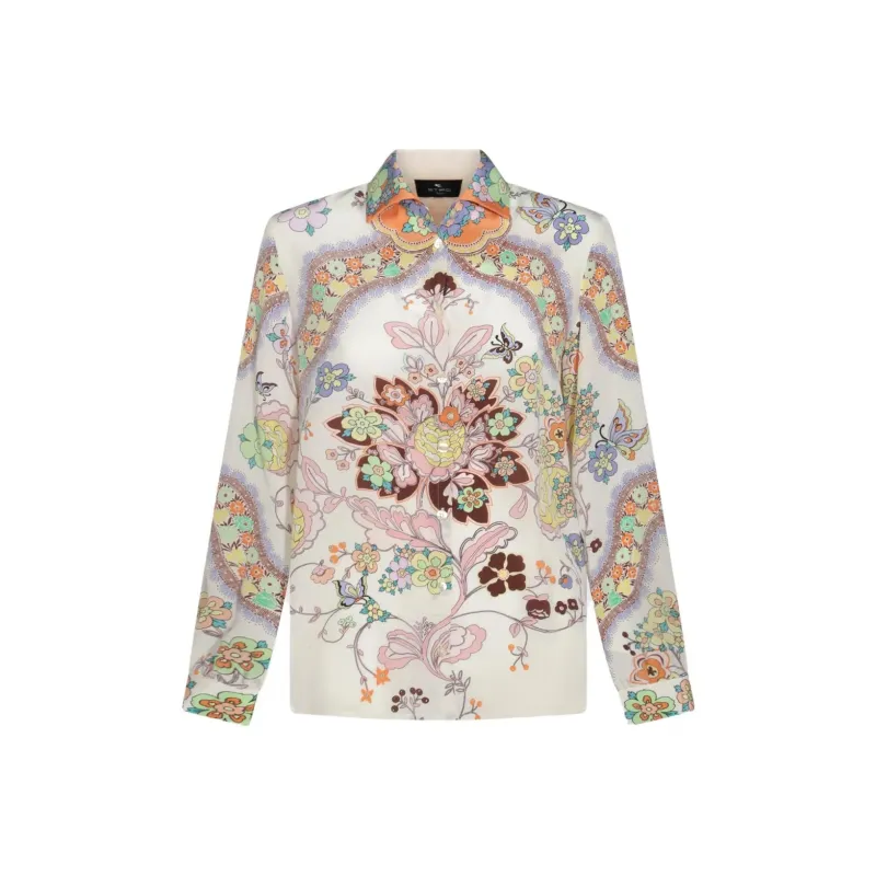 ETRO Floral Printed Long Sleeved Shirt-0