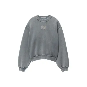 Alexander Wang SS24 Sweatshirt Women's Acid Wash Gray
