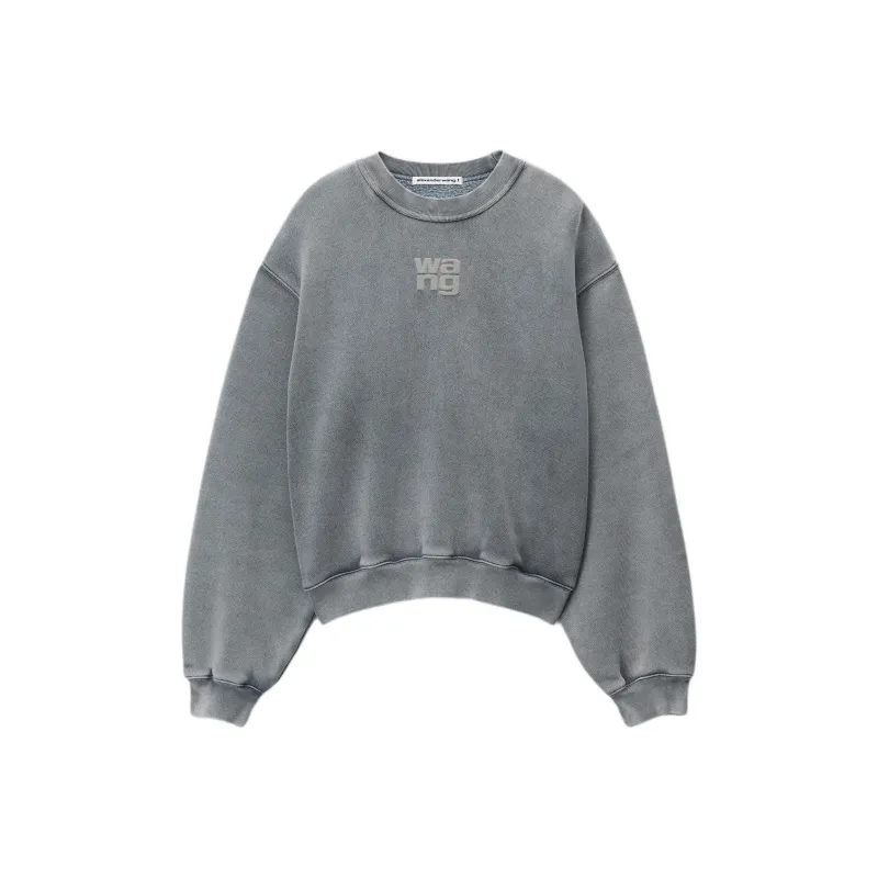 Alexander Wang SS24 Sweatshirt Women's Acid Wash Gray-0