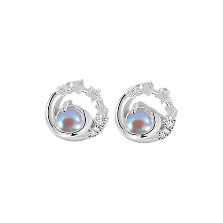 UTD Colored Glaze Stud Earrings Women's-0