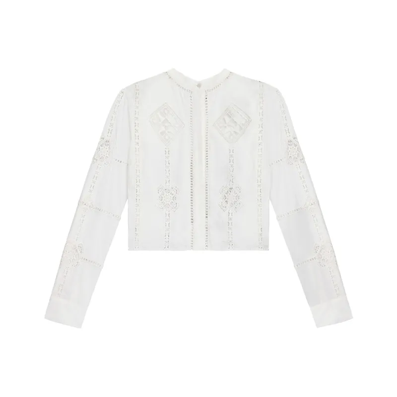 ISABEL MARANT Serena Embroidered Shirt-0