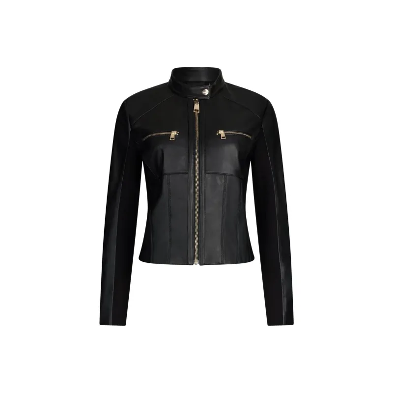 LIU·JO Leather Biker Jacket-0
