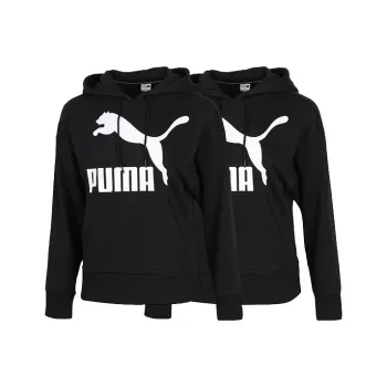 PUMA Life Collection Classics Logo Hoody Regular Sweatshirt Women's 2 Pack Black
