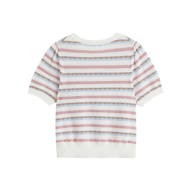 Inman Knitwear Women's Rainbow Stripes-1