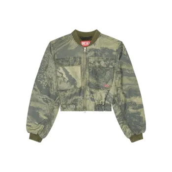 DIESEL G Khlo Camouflage Bomber Jacket 'Army Green'