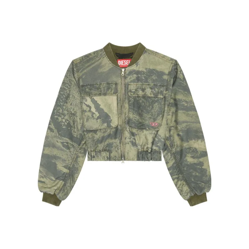 DIESEL G Khlo Camouflage Bomber Jacket 'Army Green'-0