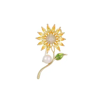 VIOLET Copper Alloy Brooches Women's