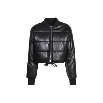 MSGM Cropped Quilted Jacket