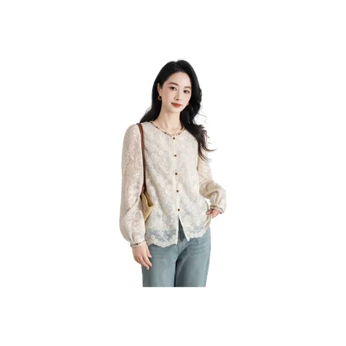 Shavani Shirt Women's Beige Apricot