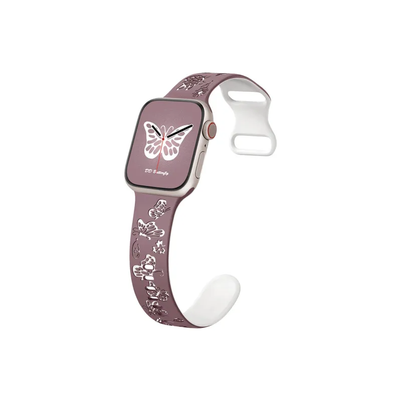 SOUTU Watch Band Apple Compatibility 38/40/41MM / 42/44/45/49MM Silicone Material-9