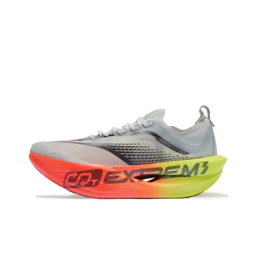 361° Cushioning, Slip Resistant, And Abrasion Resistant Low Top Casual Running Shoes Unisex Fluorescent Blaze Color