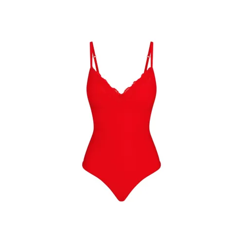 Skims Bodysuits Women's CAYENNE/Cayenne Red