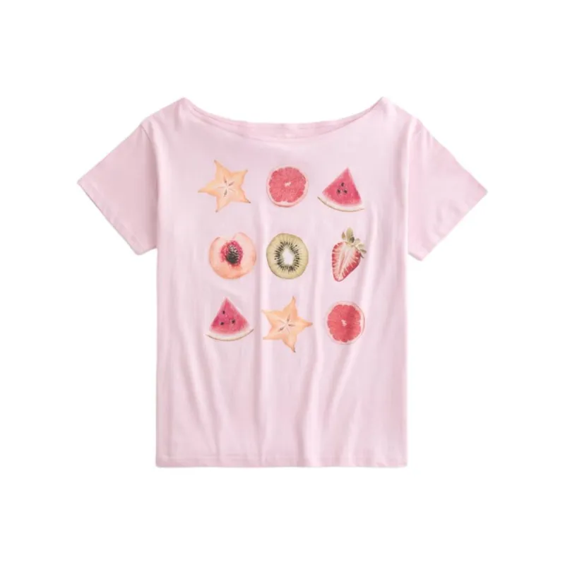 Hollister T Shirts Women's Pink-0