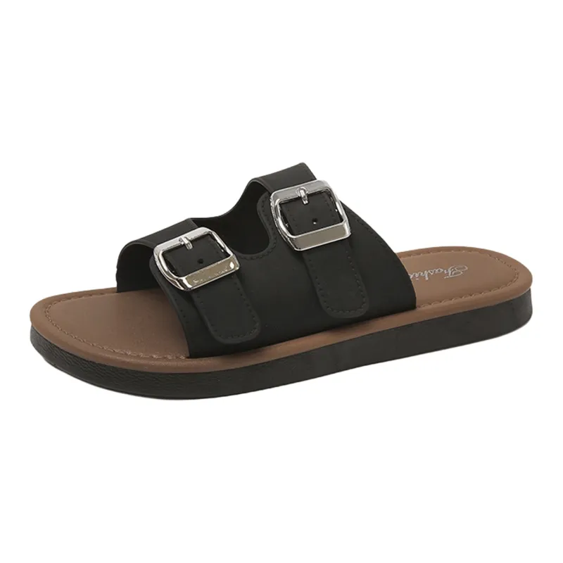 Ailise Sandal Slippers Beige/Black-5