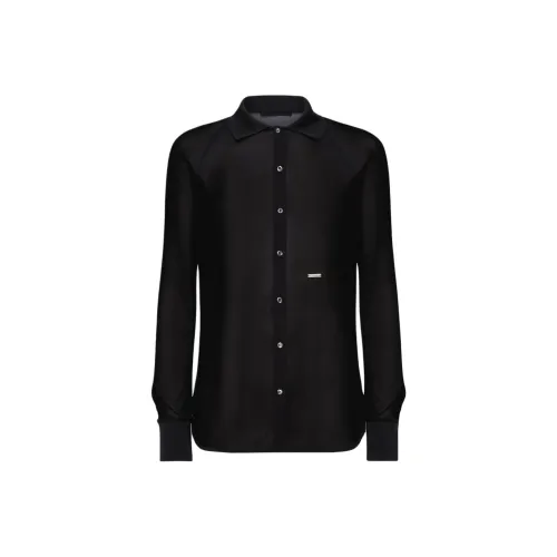 DSQUARED 2 Semi Sheer Long Sleeved Shirt