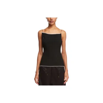 Jacquemus Plisse Knit Camisole 'Black'