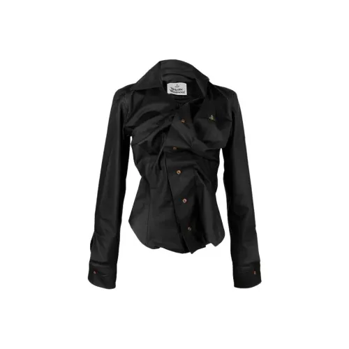 Vivienne Westwood Logo Embroidered Drunken Shirt