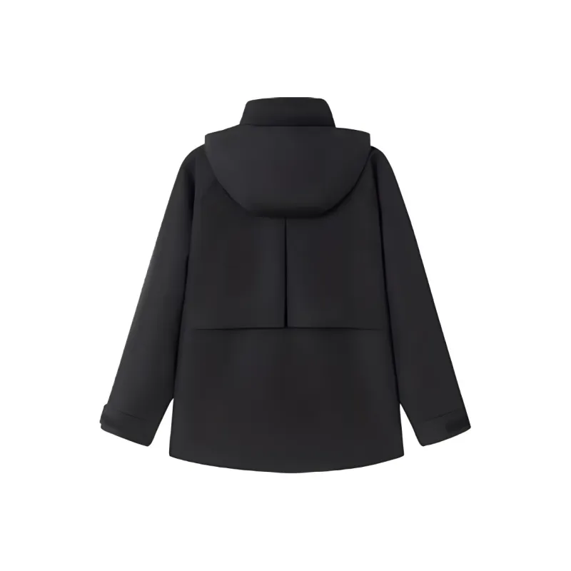 OUTDOOR PRODUCTS Windproof Thermal Windbreaker Jacket Women's Classic Black-1