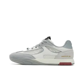FILA Pioneer Series Slip Resistant, Abrasion Resistant, Breathable Low Top Skateboard Shoes Men's White Gray