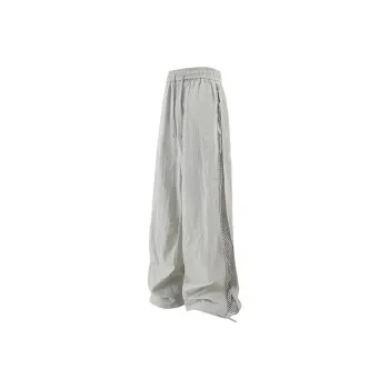 KIRHNE Casual Pants Unisex Light Gray
